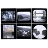 * Magic Lantern Slides. A group of 81 mostly photographic magic lantern slides of English views