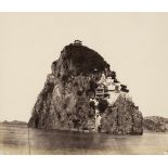 * China. Orphan Island off Chinkiang, Upper Yangtze, c. 1860s, albumen print on card