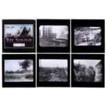 * Magic Lantern Slides. A group of 37 hand-coloured and uncoloured magic lantern slides