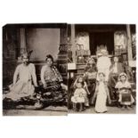 * Burma. A group of 14 photographs of Burmese royalty, court officials, carvings, etc., early 20th