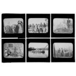 * Magic Lantern Slides. A collection of 100 mostly photographic magic lantern slides