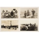 * Postcards. A group of 14 real photo postcards of Alaskan people and scenes, c. 1910