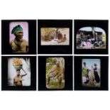 * Magic Lantern Slides. 51 photographic magic lantern slides of Africa, early 20th century