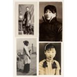 * China. An assorted group of 6 photographs of Chinese women, c. 1910-1930, gelatin silver prints