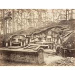 * China. A group of 3 photographs of Chinese tombs, c. 1870s