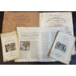 19th-Century Ephemera. A collection of 19th-century ephemeral items