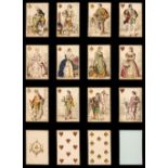 * Costume playing cards. Cartes Parisiennes, Paris, France: O. Gibert, circa 1850