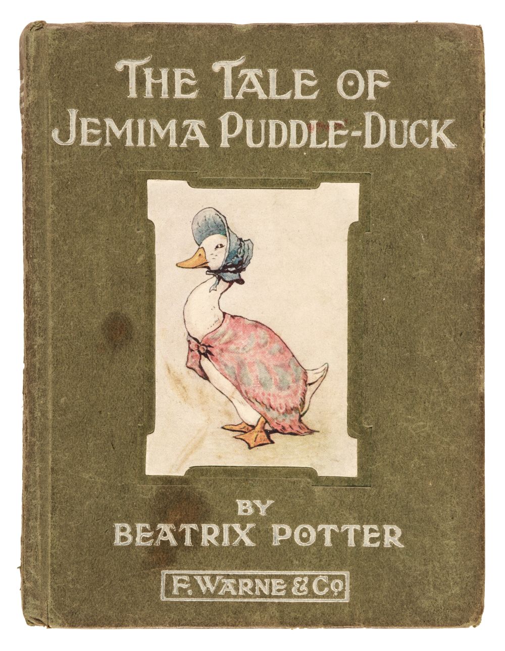 Potter (Beatrix). The Tale of Jemima Puddle-Duck, 1st edition, London: F. Warne & Co, 1908
