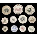 * Nursery Ceramics. Victorian pottery dishes