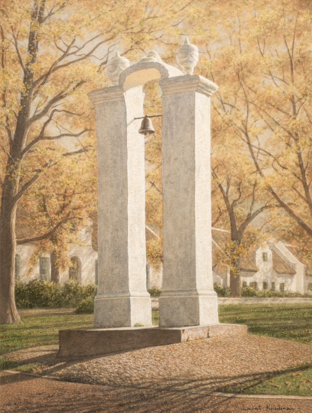 AR * Kriedemann (Lambert, 1951-). Park Monument with Bell