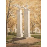 AR * Kriedemann (Lambert, 1951-). Park Monument with Bell