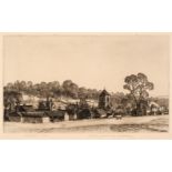 AR * Badmin (Stanley Roy, 1906-1989). Addington, Kent, 1928, etching