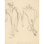 AR * Thomson (Alfred Reginald, 1875-1979). John and Super-John, pencil drawing