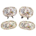 * Ironstone China. A set of four ironstone porcelain 'Britannicus Dresden China' meat dishes