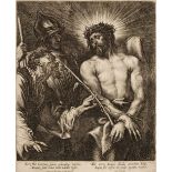 * Van Dyck (Anthony). Christ crowned with thorns, circa 1631, etching