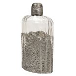 * Scent Bottle. A mid 20th century Chinese silver and glass scent bottle