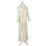 * Clothing. An Edwardian tea gown, circa 1910, & others