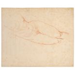 * Appiani the Elder (Andrea, 1754-1818). Reclining Female Nude, sanguine chalk drawing