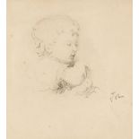 AR * John (Augustus, Edwin, 1878-1961). Child's head, pencil,