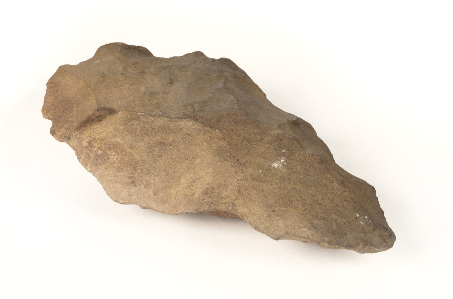 * Palaeolithic Hand Axe. A large Palaeolithic hand axe from Oman