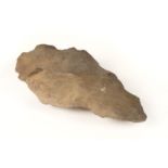 * Palaeolithic Hand Axe. A large Palaeolithic hand axe from Oman