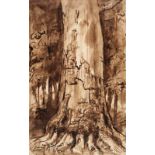 * Bernard (Emile Henri, 1868-1941). Study of a Tree in a Forest, 1913