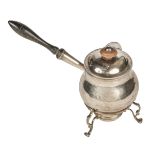 * Brandy Warmer. A George III silver brandy warmer by FW? (possibly Fuller White?), London 1764