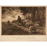* French School. Three 18th century etchings with burin by Duclos, Ingouf, Bosse and Lingée