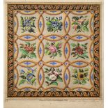 * Berlin charts. Five designs for Berlin woolwork, 19th century,
