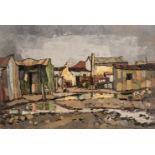 * Botha (David, 1921-1995). Shanty Town, 1962, oil on canvas
