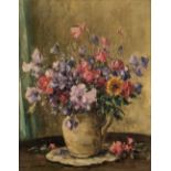 AR * Bowen (Owen, 1873-1967). Still life of flowers in a jug