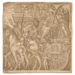 * Andreani (Andrea, 1558/59-1629). The Triumph of Caesar, two chiaroscuro woodcuts, 1599