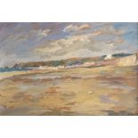 * Leeds (Caroline, 1931-2005). English Coastal Landscape, oil on hardboard, signed