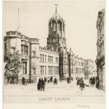 * Fairclough (Wilfred R. E., 1907-1996). Christ Church, Magdalen Bridge, etching...,