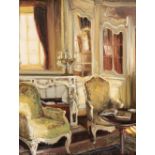 * Breedt, Marie Vermeulen (1954-). The Drawing Room, oil on canvas