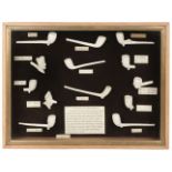 * Clay Pipes. A well presented collection of 19th century and later clay pipes