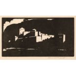 AR * Gibbings (Robert, 1889-1958). The City Walls, Salonica, 1918, woodcut
