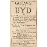Lewis (David). Golwg ar y Byd, Caerfyrddin: Nicholas Thomas, 1725