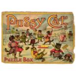 * Wain, Louis. Pussy Cat Puzzle Box, no publisher or date, [?London], c. 1900