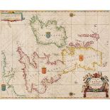 British Isles. Doncker (Hendrick), Pas-caart van 't Canaal..., 1658