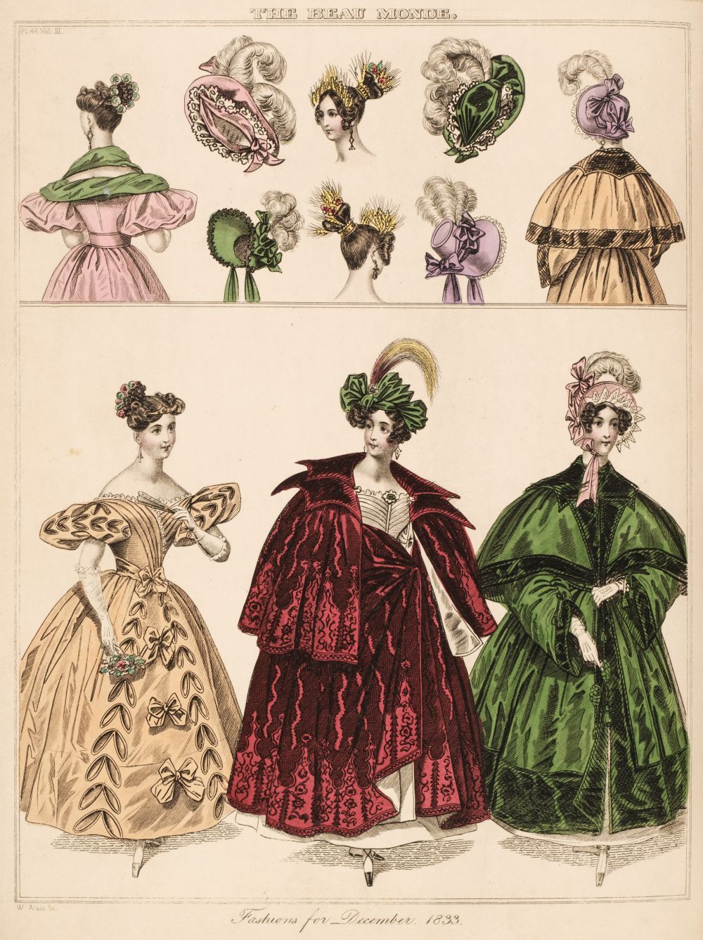 Fashion, The Magazine of the Beau Monde, a broken run, January 1831-February 1841 - Image 2 of 2