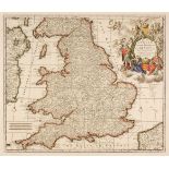 England & Wales. Allard (Carel), Regni Angliae et Walliae Principatus Tabula..., circa 1730