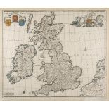 British Isles. De Wit (Frederick), Nova Totius Angliae, Scotiae et Hiberniae Tab, circa 1680