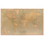 World. John Bartholomew & Son Ltd (publishers). Bartholomew's Chart of the World..., circa 1920