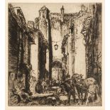 AR * Brangwyn (Frank, 1867-1956). Porte St. Jacques, 1923