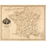 * France. Antoine (Louis), Carte des Productions Gastronomiques de la France..., circa 1860