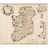 Ireland. De Vaugondy (Robert), Royaume D' Irlande..., Venice, 1778