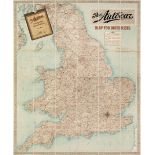 England & Wales. The Autocar Map for Motorists, John Bartholomew & Co, circa 1925