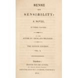 Austen (Jane). Sense and Sensibility: A Novel... By the Author of "Pride and Prejudice." 1813