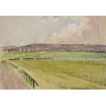Edwards (Lionel, 1878 - 1966). Cheltenham Racecourse, Uphill to the Finish
